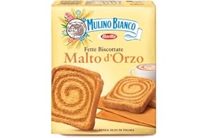 Mulino Bianco Fette Biscottate al Malto D'Orzo, Senza Olio di Palma - 315 g