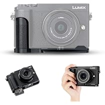 Impugnatura Metallica Per Panasonic Lumix S9 - Presa Salda Con Piastra Arca