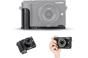 JJC Handle Camera Grip for Panasonic Lumix GX80 GX9 DMC-GX80 DC-GX9 | Improved Handling | Arca Swiss Quick Release Plate Compatible with Tripod | Change Battery Directly | Replaces Panasonic DMW-HGR2