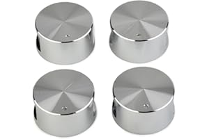 CARPANGO Maniglia per piano cottura a gas, manopola rotonda in lega di alluminio, accessori da cucina, ricambio ideale per piano cottura danneggiato