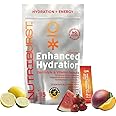 Nutriburst - Energy Electrolytes + 11 Vitamins & Minerals • Energy • Natural Caffeine • Performance - Suitable for Vegans - 15 Pack: Mango, Lemon & Lime, Strawberry & Watermelon - Enhanced Hydration