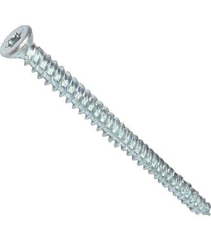 Lote De 100 Fijaciones Para Marco De Ventana/Puerta - Tornillos Directos A Ladrillo, Piedra, Hormigón