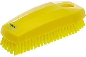 Neolab 7591 Brosse à ongles avec poils durs – 118 mm x 45 mm x 38 mm, Jaune