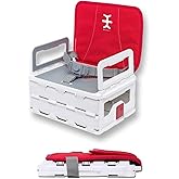 Nikidom Bebek/K&uuml;&ccedil;&uuml;k &Ccedil;ocuk/Bebek 6 Ay+ İ&ccedil;in Katlanır D&uuml;z Y&uuml;kseltici Sandalye, Taşınabilir Katlanabilir Seyahat Yemek Koltuğu, 