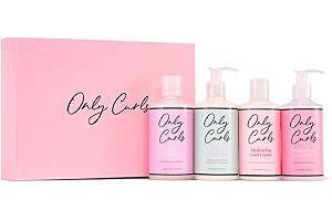 Only Curls Full-Size Bundle, 250ml & 300ml, Curly Hair Product Set, Nourishing Shampoo, Detangling Conditioner, Curl Creme & Enhancing Curl Gel, Cruelty Free, For All Curly Hair Types