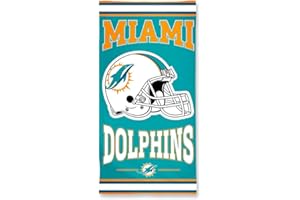 WINCRAFT NFL Licensed Beach Towel Miami Dolphins