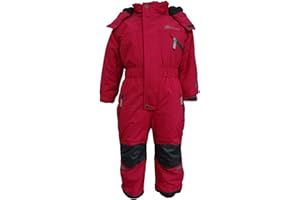 Outburst - Kinder Mädchen Kleinkinder Funktions-Skioverall Schneeanzug gefüttert wasserdicht 10.000 mm Wassersäule atmungsaktiv winddicht, pink - 3713962