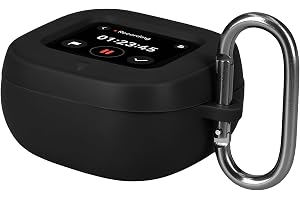 kwmobile Skyddsfodral för Anker Soundcore Liberty 5 Pro Max - TPU-silikonskal för hörlursladdningsfodral - stöttåligt skydd med karbinhake