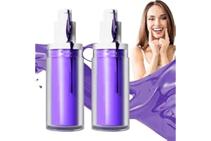 HIULLEN Purple Teeth pasta wybielająca do zębów, 2 sztuki, fioletowa pasta do zębów do białych zębów, fioletowa pasta do zębów do usuwania plam z zębów, wybielanie zębów