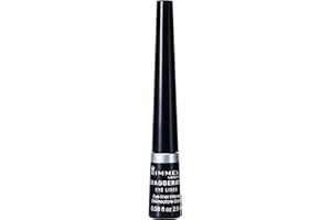 Rimmel London Scandaleyes Exaggerate Delineatore Occhi Liquido Matte, 2.5 ml, Nero (001 Black)