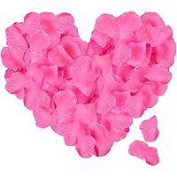 ASANMU 3000 Stück Rosenblätter, Rosenblüten Rosenblätter Rosen Blätter Blüten Kunstblumen Seidenblumen für Hochzeit Deko…