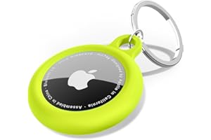 oakxco Silikonowy brelok do Airtag, uchwyt na Airtag z brelokiem, pokrowiec na AirTag, urocze akcesoria dla dzieci, bagaż, obroża dla psa, samochód, kompatybilny z Apple Airtag, wodoodporny,