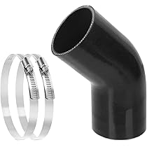 Glarks Tuyau Coudé En Silicone à 45 Degrés, Diamètre Intérieur 76 Mm
