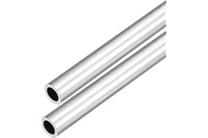 DMiotech 2pz (10mm OD x 7mm ID) Tubo Rotondo in Alluminio 6063 Lunghezza 300mm Tubazione Metallico per Costruzione di Telaio Macchinari Progetti Fai Da Te
