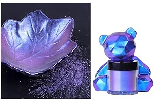 FIICO PHILSP Polvo de mica de cambio de color de camaleón en polvo para resina epoxi polvo de pigmento de perlas para pintar jabón para hacer limo polvos de camaleón multicolor 3