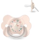 Suavinex, Pacifier for Babies 0/6 Months and Newborns, with Physiological Silicone Teat SX Pro, Symmetrical, Flat and Flexibl