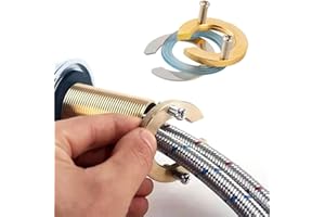 DIYXISK Kit d'écrous de fixation de robinet de cuisine de 31 mm, pièces de fixation de robinet à trou unique, écrou de verrouillage de robinet de cuisine, anti-desserrage du robinet, adapté pour cuisine