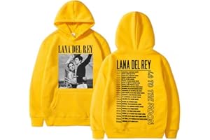 Takyojin Lana Del Rey Hoodie for Men/Women Fashion Long Sleeve Sweatshirt 90s Reto Hoodie for Music Fans
