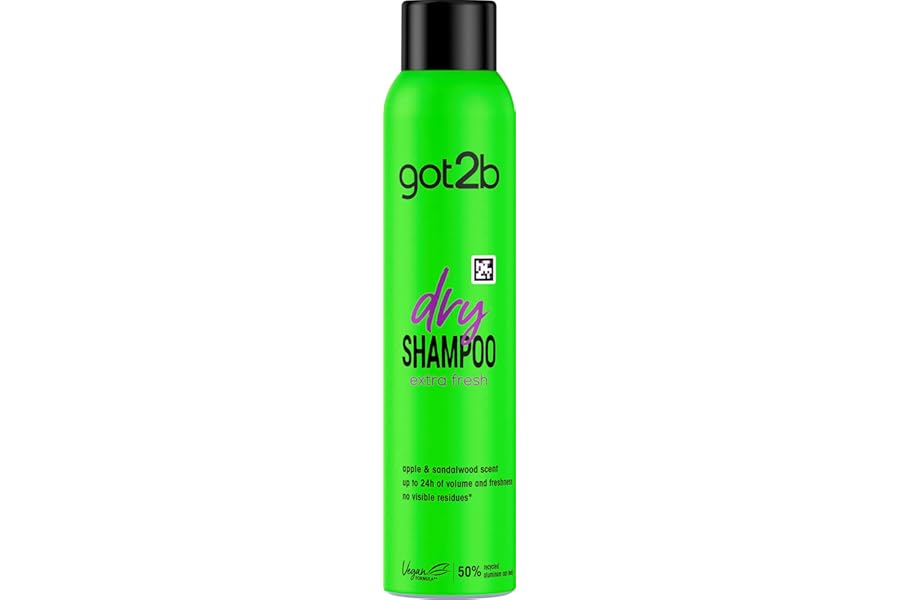 got2b Fresh It Up, No Rinse Spray to Refresh Hair in Between Washes, No White Residue, Dry Shampoo, Extra Fresh 200ml