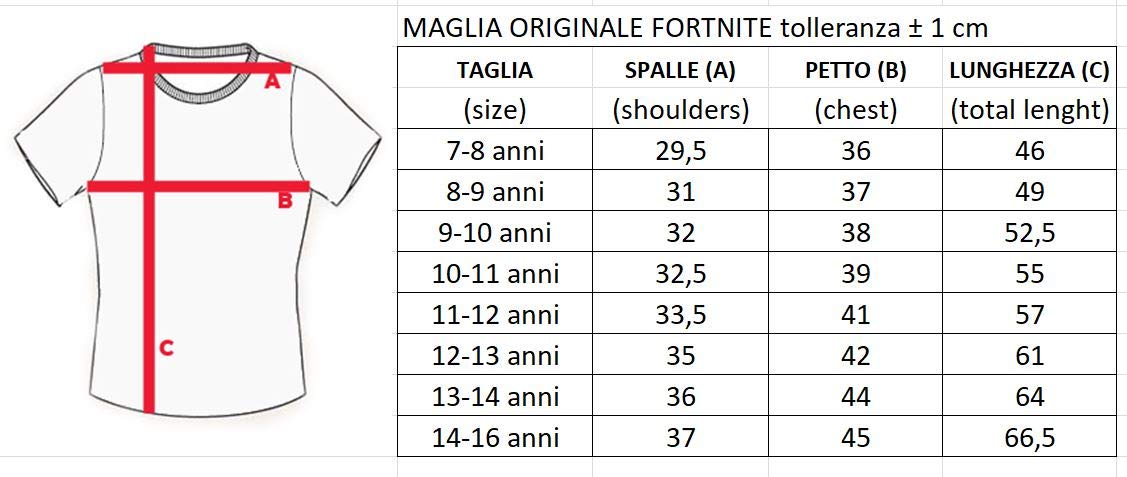 maglia fortnite ragazzo
