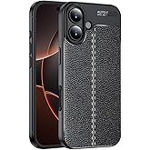 Ehr. iPhone 17 Uyumlu Kamera Korumalı Deri G&ouml;r&uuml;n&uuml;ml&uuml; Darbe Emici Tam Korumalı Auto Focus L&uuml;ks Silikon Kılıf