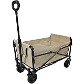 Kıwı Kfw-390 Katlanır Portatif Taşıma Aracı Kamp,Piknik,Plaj, Pazar, Market Koli, Y&uuml;k,Paket El Arabası Bej