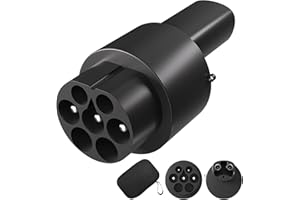 MCEVKELN EV Adaptador de Carga Tipo 2 a NACS | 60A Adaptador Convertidor de EV Cable de Carga/Cargador Tipo 2 a NACS Coche Eléctrico Compatible con Tesla Model 3/X/S/Y(Nacs)