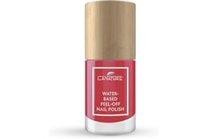 ‎LANATURE LaNature wasserbassierter Nagellack - Chilifarbendes Rot - VEGAN - Waterbased Peel-Off Nail Polish - Red Poppy, 10 ml