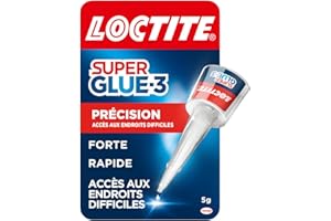 Loctite Super Glue-3 Précision, Colle Forte Pour Réparations Précises, Colle Liquide Tous Matériaux, Séchage Rapide, Flacon 5g