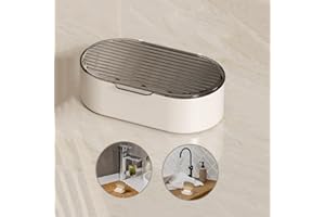 Sbomi Portasapone doppio strato con coperchio, Scatola per sapone, Porta Saponetta Bagno, contenitore portasapone, porta sapone solido perfetto per casa, bagno, viaggi, campeggio (Grigio)