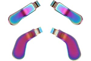 LIXIONGBAO 4 Paddle per Controller Elite per Xbox Elite Controller Series 2, Paddle Metallici Intercambiabili e Blocchi per Grilletto di Ricambio per Xbox Elite Series 2 Core (Arcobaleno)