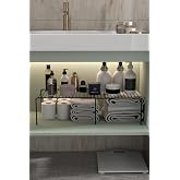 Expandable Rack Adjustable In-Cabinet Organizer Kitchen Organizer Bathroom Organizer
