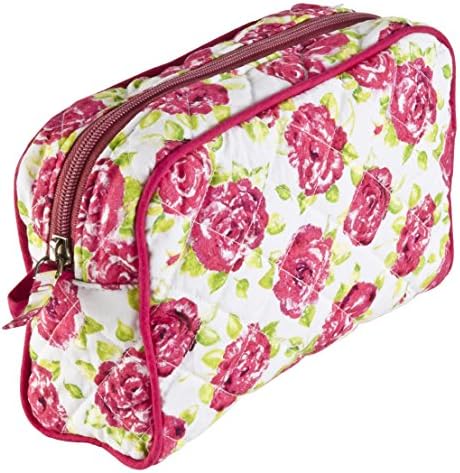 Ragged Rose Molly Pink & White Rose Make up Bag