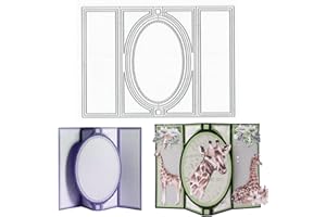 XIXKOLYU Plantillas de troquelado 3D para hacer tarjetas, tarjetas emergentes y rectangulares, para troquelar en relieve