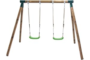 | MASGAMES | Columpio de Madera KADI | 2 plazas | Asientos Planos | (192 cm)