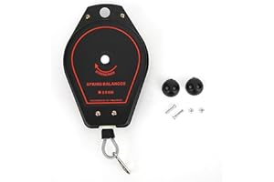 Spring Balancer, Fydun 0.6~2.0kg ES620 New Spring Balancer Retractable Tool Holder Hanger Capacity for Assembly Line Retractable (Black)