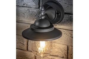 CGC Lighting Coach Lantern Outdoor Outside Wall Light Garden Porch Patio Garden Traditional Conservatory Door Shed Vintage Retro (Grey)