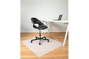 Roxus® Bodenschutzmatte Bürostuhl verschiedene Größen (50x70cm, milchweiß) - Bürostuhl-Unterlage geeignet für Parkett, Laminat, Teppich, Fliesen, Hartböden - Gaming Schreibtischstuhl Schutz-Matte