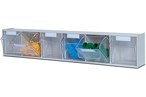 hünersdorff Klarsichtbehälter / Aufbewahrungsbox / Riegel für ein optimales MultiStore-Lagersystem im Baukastenprinzip aus hochschlagfestem Kunststoff (PS), Nr. 6