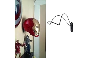 AUXPHOME Soporte de Hierro Resistente para Casco electrónico de los Vengadores Iron Man, Casco de Scout Trooper | montado en la Pared | Almacenamiento para Cascos | The Avengers Costume Casco Collection