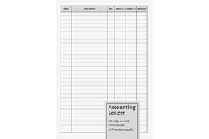 Accounting Ledger: A4 Income and Expenses Cash Book for Small Business