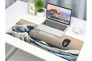 GADIRIA Podkładka pod mysz XXL - podkładka pod mysz do gier XXL 800 x 300 mm, antypoślizgowa, wodoodporna, obszyte krawędzie. Do myszy i klawiatury, komputera gamingowego, biurowego - maty na biurko.