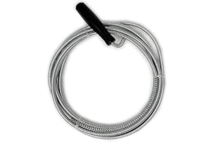 SHOP FOR EVERYONE Flexible Spring Wire Sink & Drain Cleaner Snake Heavy Duty Waste Pipe Hair Removal Dirt Cleaning Tool 3 Meter Drain Unblocker Wire Clog Remover Cleaning Tool for Tub Sink Shower Basins Pipes