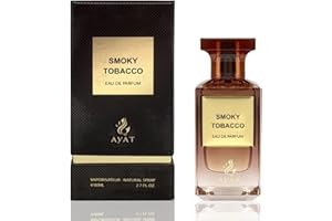 AYAT PERFUMES – Eau De Parfum 80ml de Dubaï Senteur Orientale & Fruitée – Parfum pour Femme et Homme - Une Fragrance Sensuel, Intemporel et Moderne - Unisexe (Smoky Tobacco)