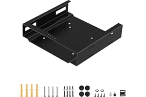 AIWEIWA Support pour HP Desktop Mini PC VESA/mur/sous bureau pour HP EliteDesk 800 805 HP ProDesk 600 405 400 HP 260 Desktop Mini PC Support pour HP avec serre-câbles et vis