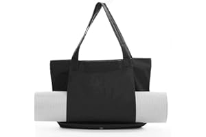 Risipu Langlebige Yoga Matten Tasche für Damen, Extra Breite Pilates Tasche mit Großem Fassungsvermögen und Viel Platz für Andere Gegenstände, Damen Fitness-Tasche