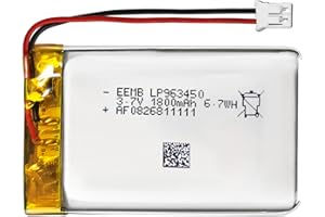 EEMB 3.7V Lipo 1800mAh 963450 Lipo Batteria ricaricabile agli ioni di polimero di litio con connettore JST-Assicurarsi che la polarità del dispositivo corrisponda alla batteria prima dell'acquisto!!!