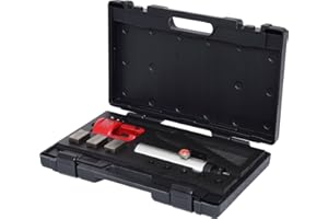 KS TOOLS 122.1260 - Appareil à collets pour conduits de freinage avec vérin hydraulique - Permet de créer Le raccord évasé - Léger et Confortable - 11 pièces