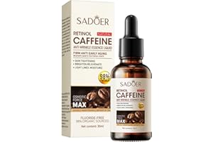 Luthando Serum z retinolem, Serum przeciwzmarszczkowe pod oczy z kwasem hialuronowym i niacynamidem, Nawilżająca pielęgnacja okolic oczu dla mężczyzn i kobiet, Rozjaśniające serum 30 ml