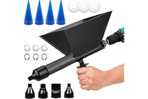 TECHEXTRA Fugatrice pistola elettrica per malta con 4 ugelli e 4 ugelli adesivi, pistola elettrica portatile per malta per sigillare i giunti a forma di imbuto, pistola per malta, pavimenti in pietra.